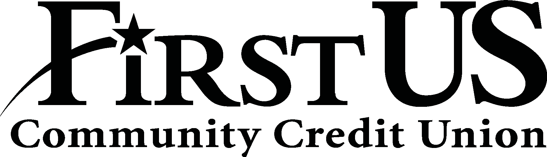 First U.S. Community Credit Union  Black Logo Vector Logo